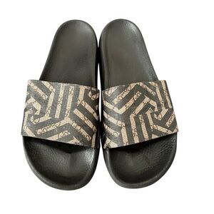 GUCCI GG Supreme Caleido Slides Sandals Mens